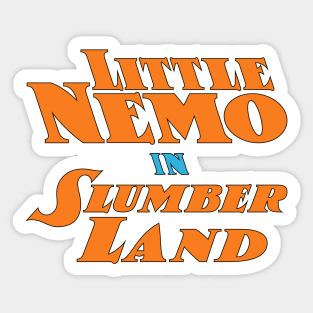 Little Nemo in Slumber Land Sticker